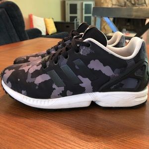 Adidas Camouflage ZX FLUX Torsion Sneakers